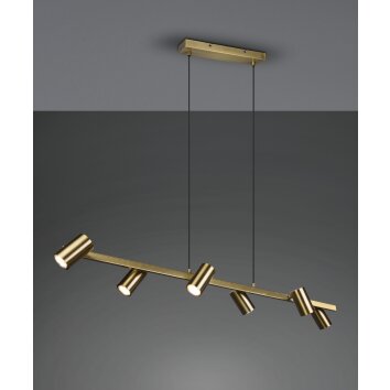 Trio Leuchten Marley Pendelleuchte Altmessing, 6-flammig Trio Leuchten Marley Pendelleuchte Altmessing, 6-flammig