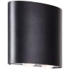 Brilliant Tursdale Außenwandleuchte LED Schwarz, 4-flammig