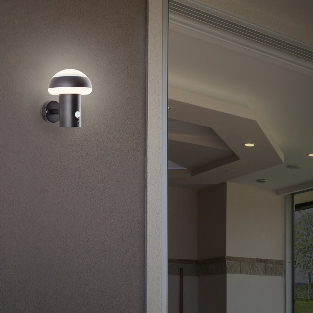 Brilliant Ilton Außenwandleuchte LED Schwarz, 1-flammig, Bewegungsmelder main product photo