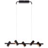 Brilliant Dillard Pendelleuchte LED Gold, Schwarz, 5-flammig, Fernbedienung