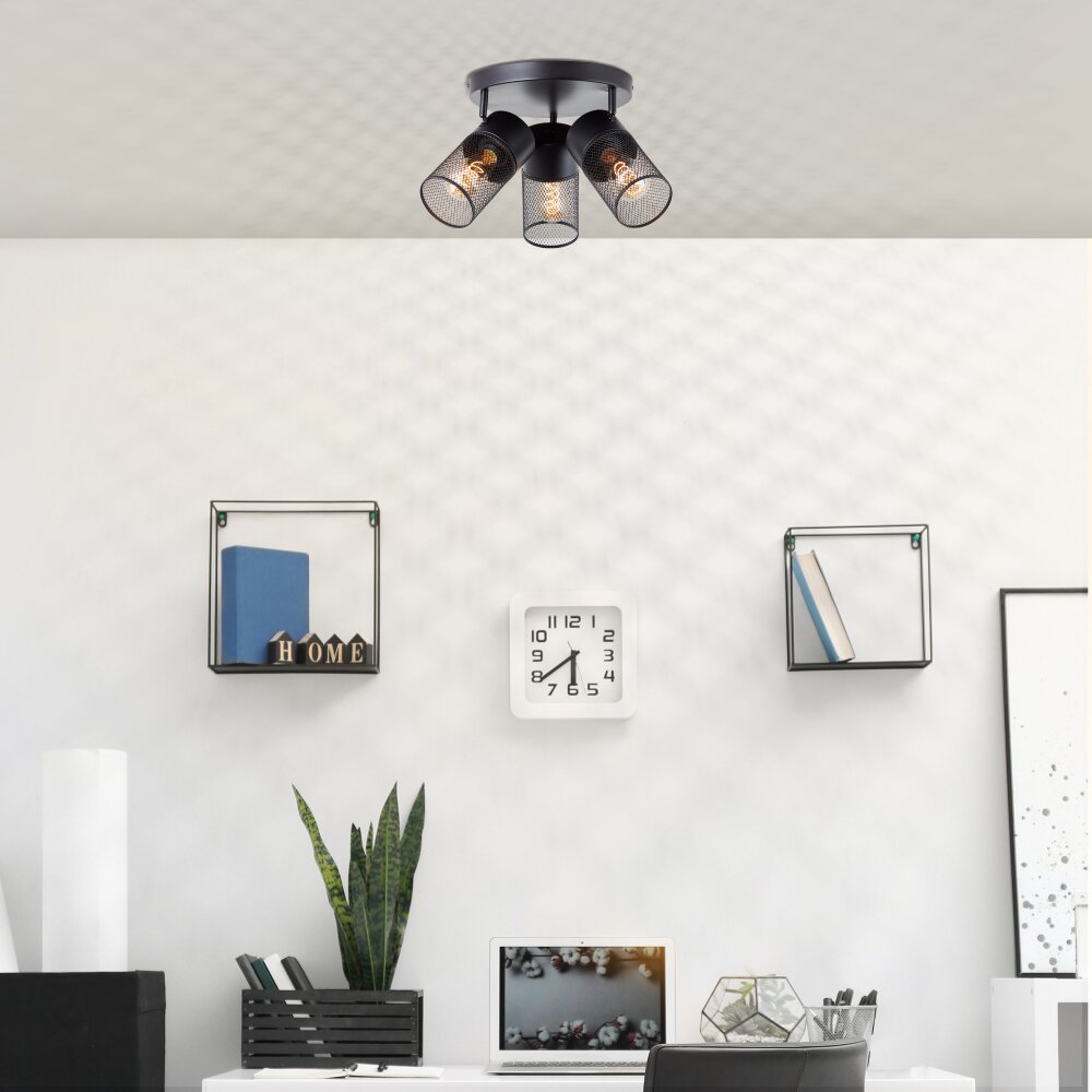 Brilliant Kamolo Deckenleuchte Schwarz, 3-flammig main product photo