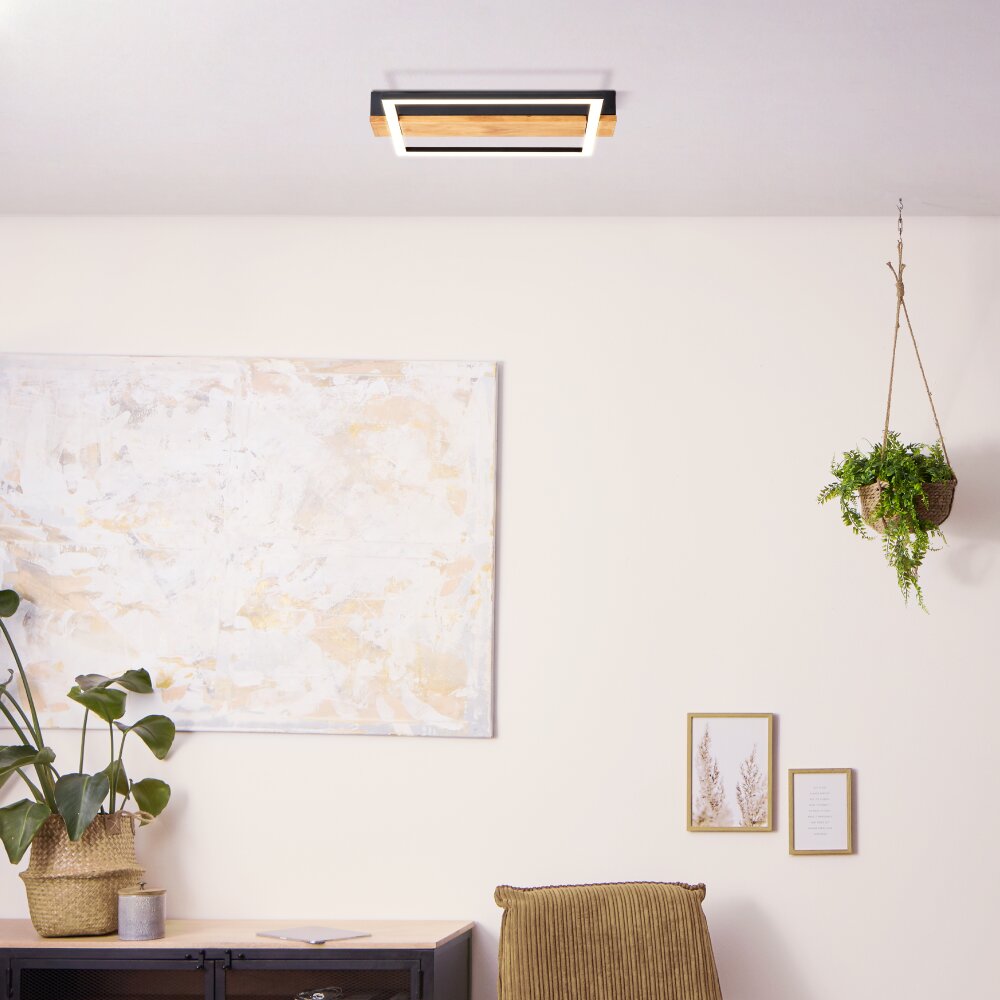 Brilliant Loneos Deckenleuchte LED Braun, Schwarz, 1-flammig main product photo