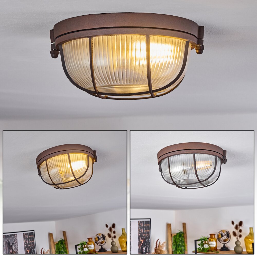 Chaquire Deckenleuchte Braun, Rostfarben, 1-flammig main product photo