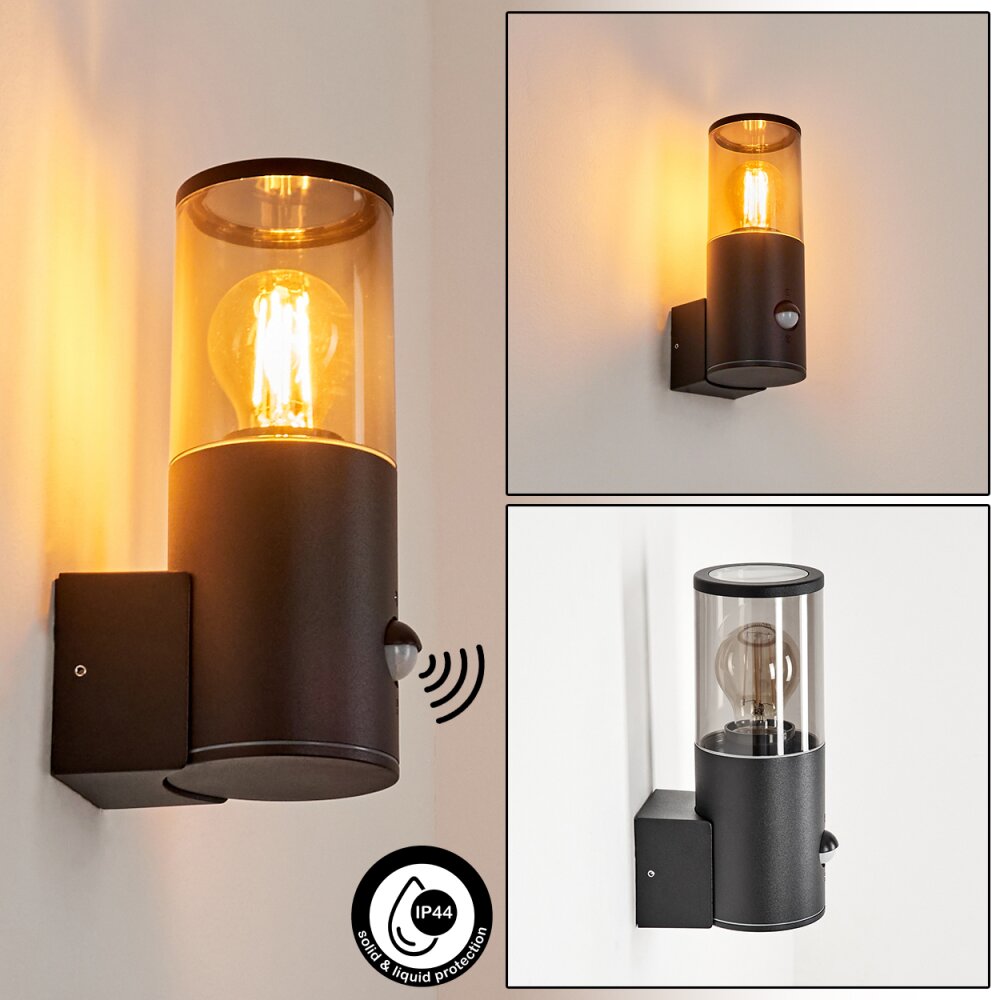 Caragua Außenwandleuchte Anthrazit, 1-flammig, Bewegungsmelder main product photo