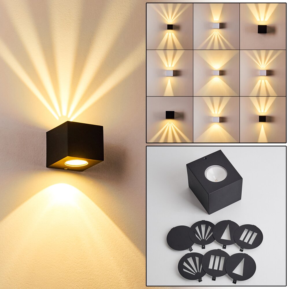 Jonava Außenwandleuchte LED Schwarz, 2-flammig main product photo