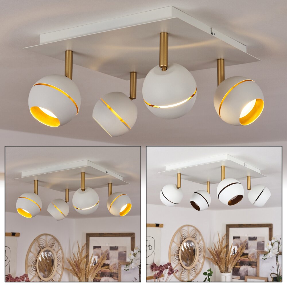 Tome Deckenleuchte LED Messing, Weiß, 4-flammig main product photo