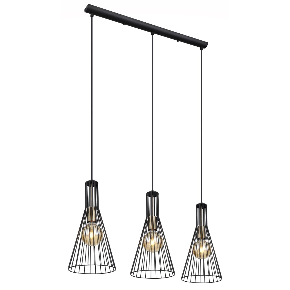 Globo MILLI Pendelleuchte Messing, Schwarz, 3-flammig main product photo