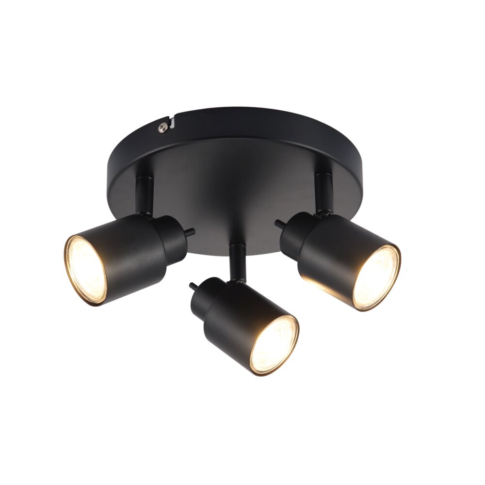 Brilliant Andres Deckenleuchte LED Schwarz, 3-flammig main product photo