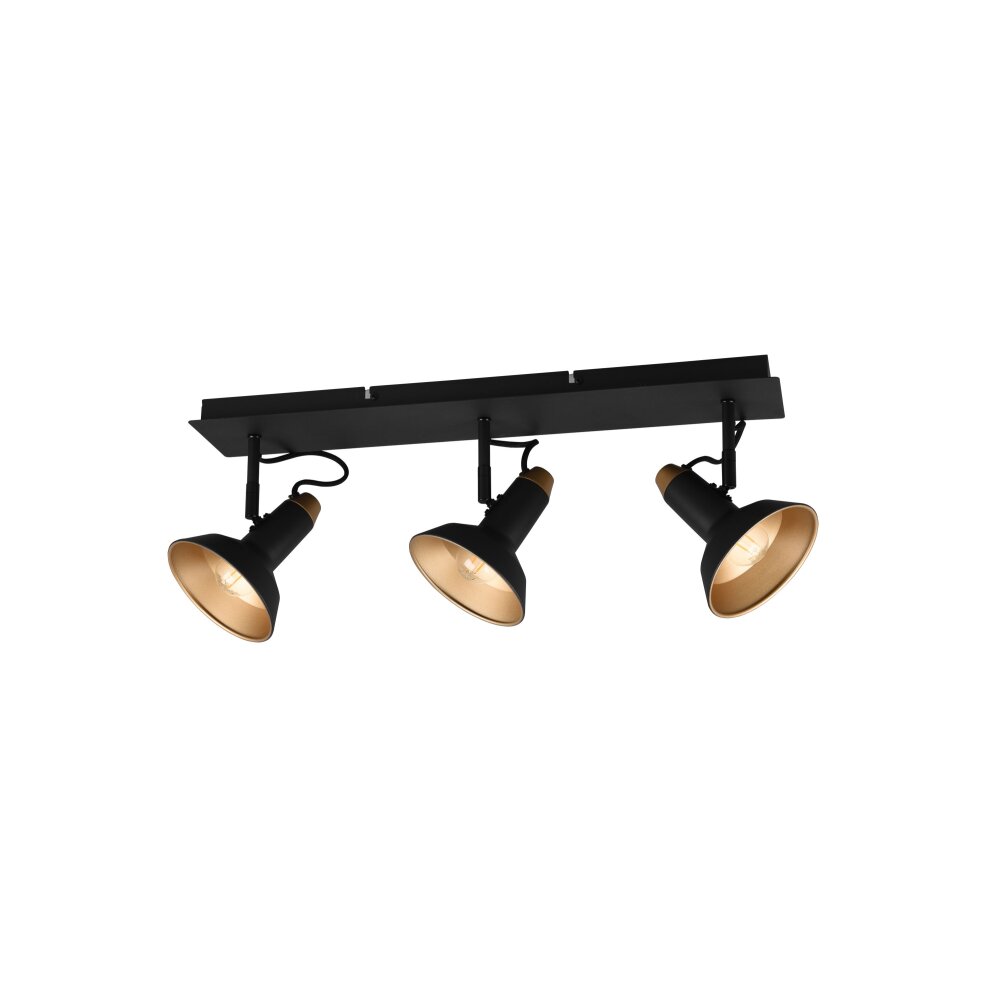 Trio Roxie Deckenleuchte Schwarz, 3-flammig main product photo