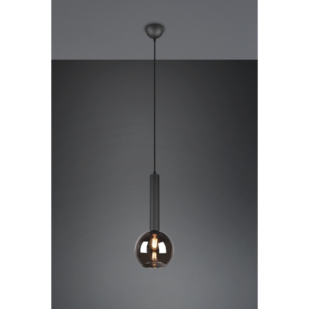 Trio Clayton Pendelleuchte Schwarz, 1-flammig main product photo