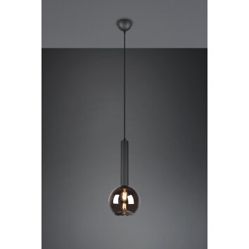 Trio Clayton Pendelleuchte Schwarz, 1-flammig Trio Clayton Pendelleuchte Schwarz, 1-flammig