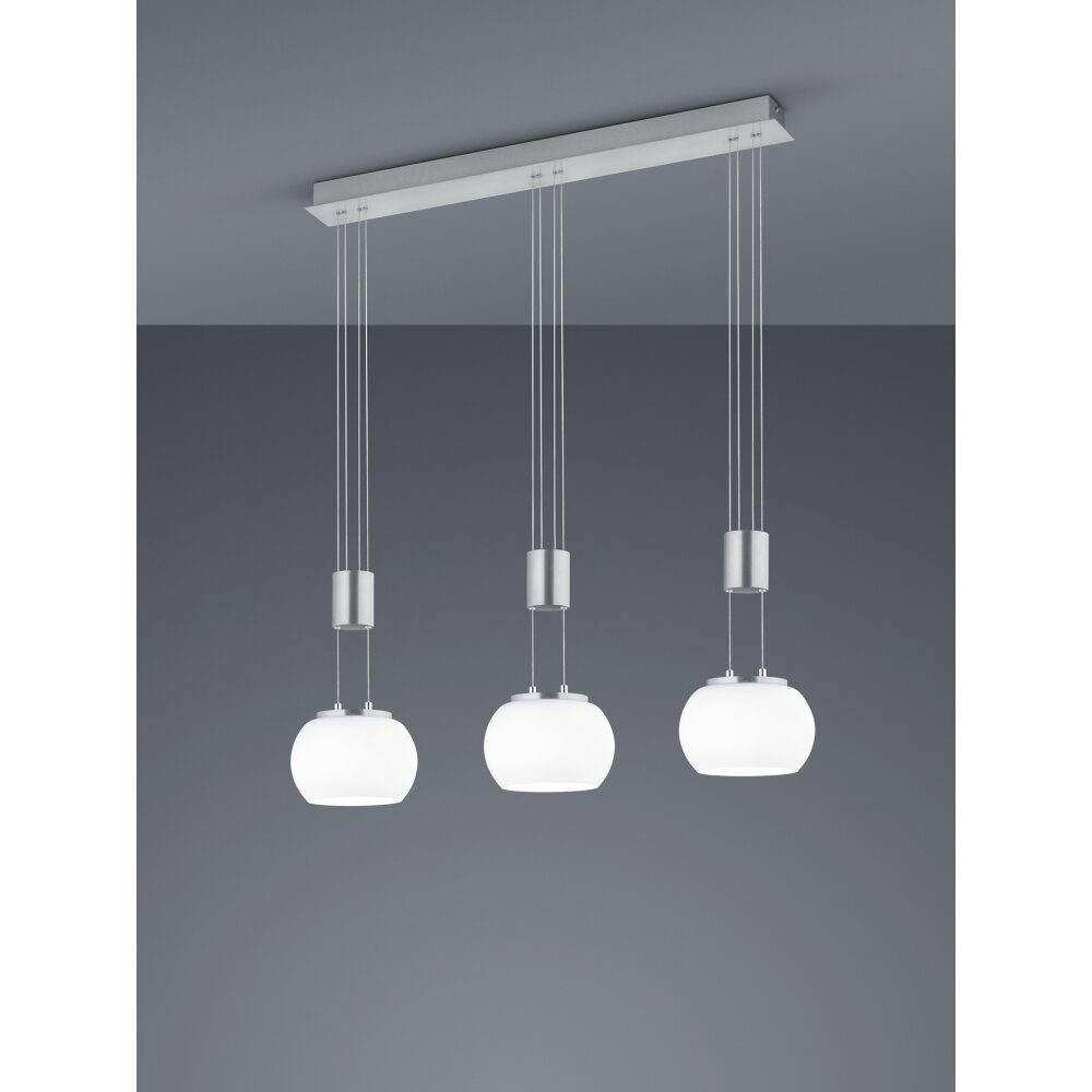 Trio Madison Pendelleuchte LED Nickel-Matt, 3-flammig main product photo