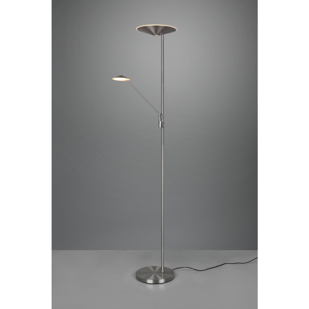 Trio Brantford Deckenfluter LED Nickel-Matt, 1-flammig main product photo