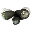 Lutec Lampen SHRIMP Außenwandleuchte LED Schwarz, 2-flammig, Bewegungsmelder