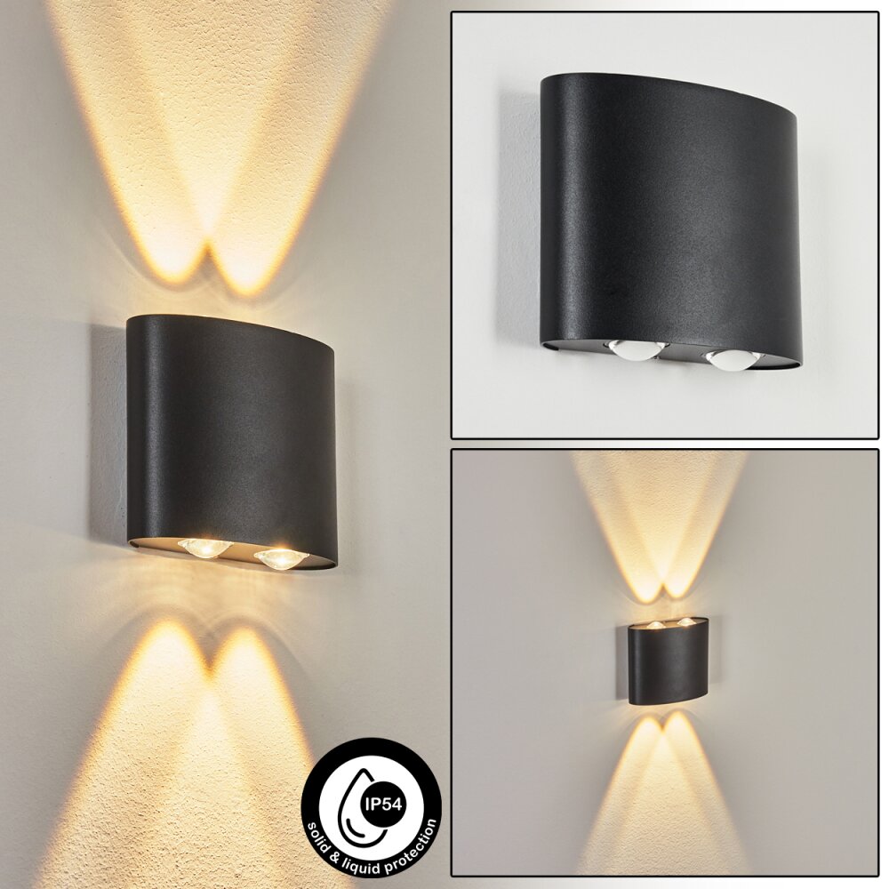 Martigre Außenwandleuchte LED Schwarz, 1-flammig main product photo