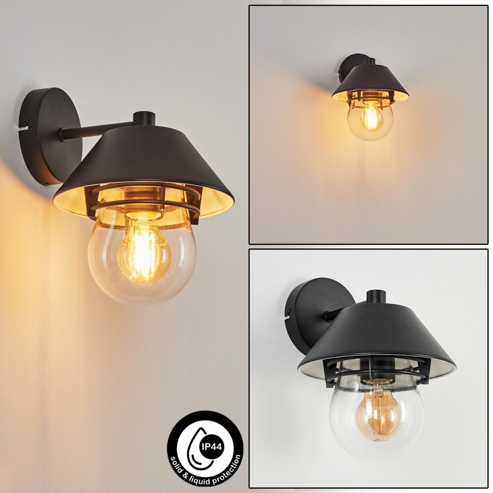 Penhars Außenwandleuchte Schwarz, 1-flammig main product photo