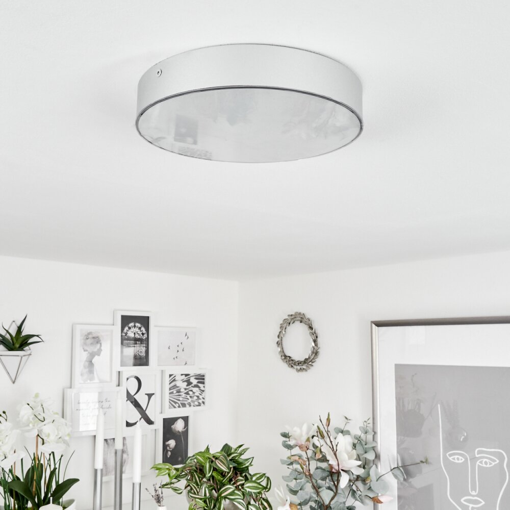 Mentque Deckenleuchte LED Silber, 1-flammig