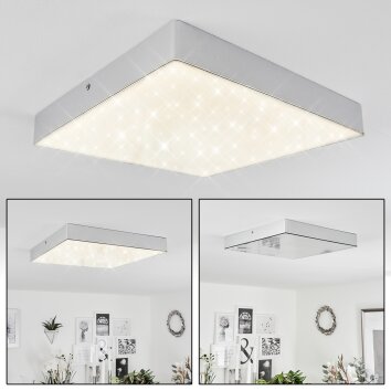 Mentque Deckenleuchte LED Silber, 1-flammig