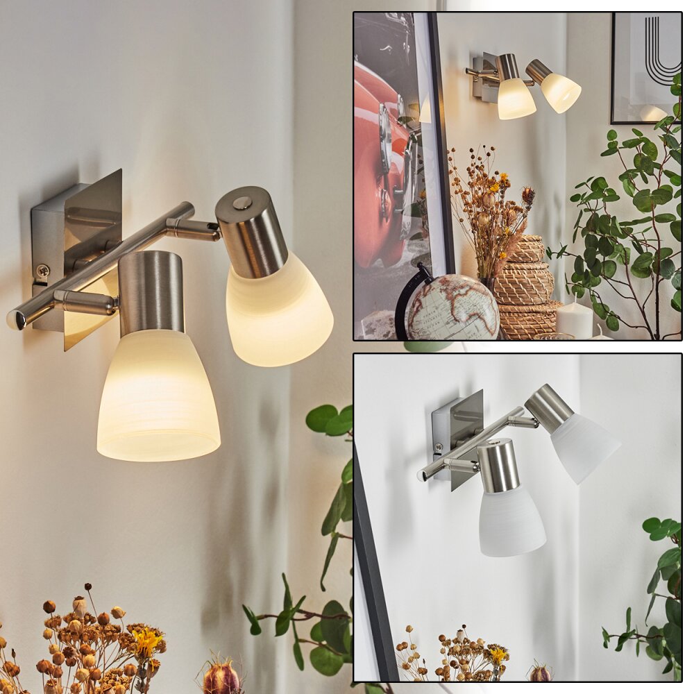 Villaseca Wandleuchte LED Nickel-Matt, 2-flammig main product photo