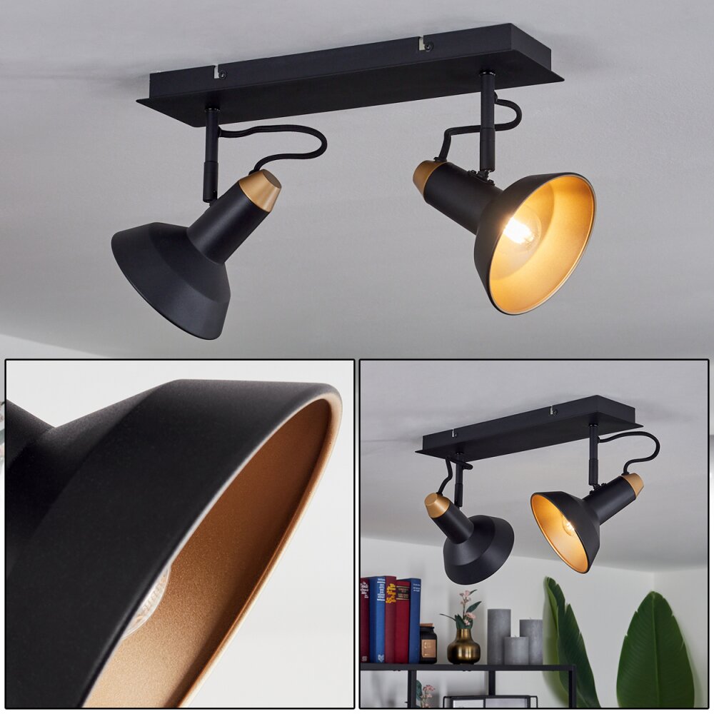 Vouzy Deckenleuchte Schwarz, 2-flammig main product photo