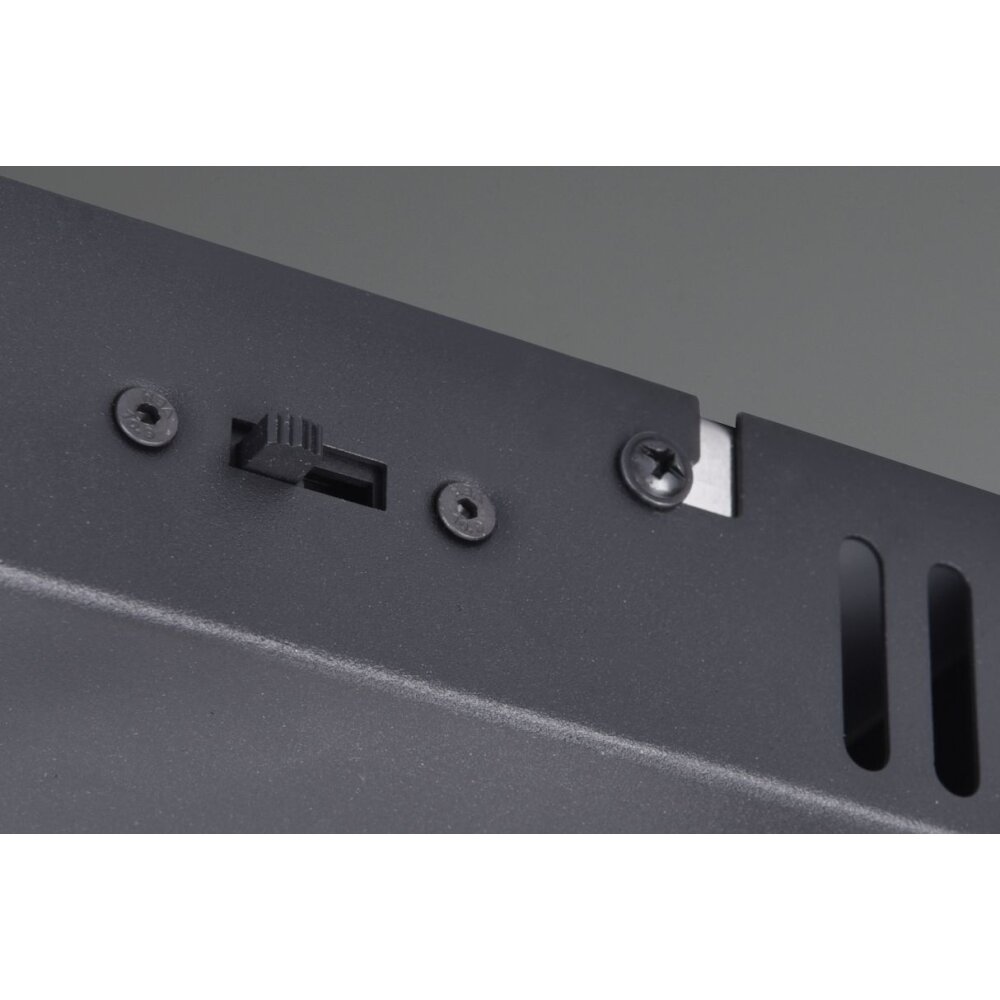 Trio Sequence Deckenleuchte LED Aluminium, Schwarz, 1-flammig