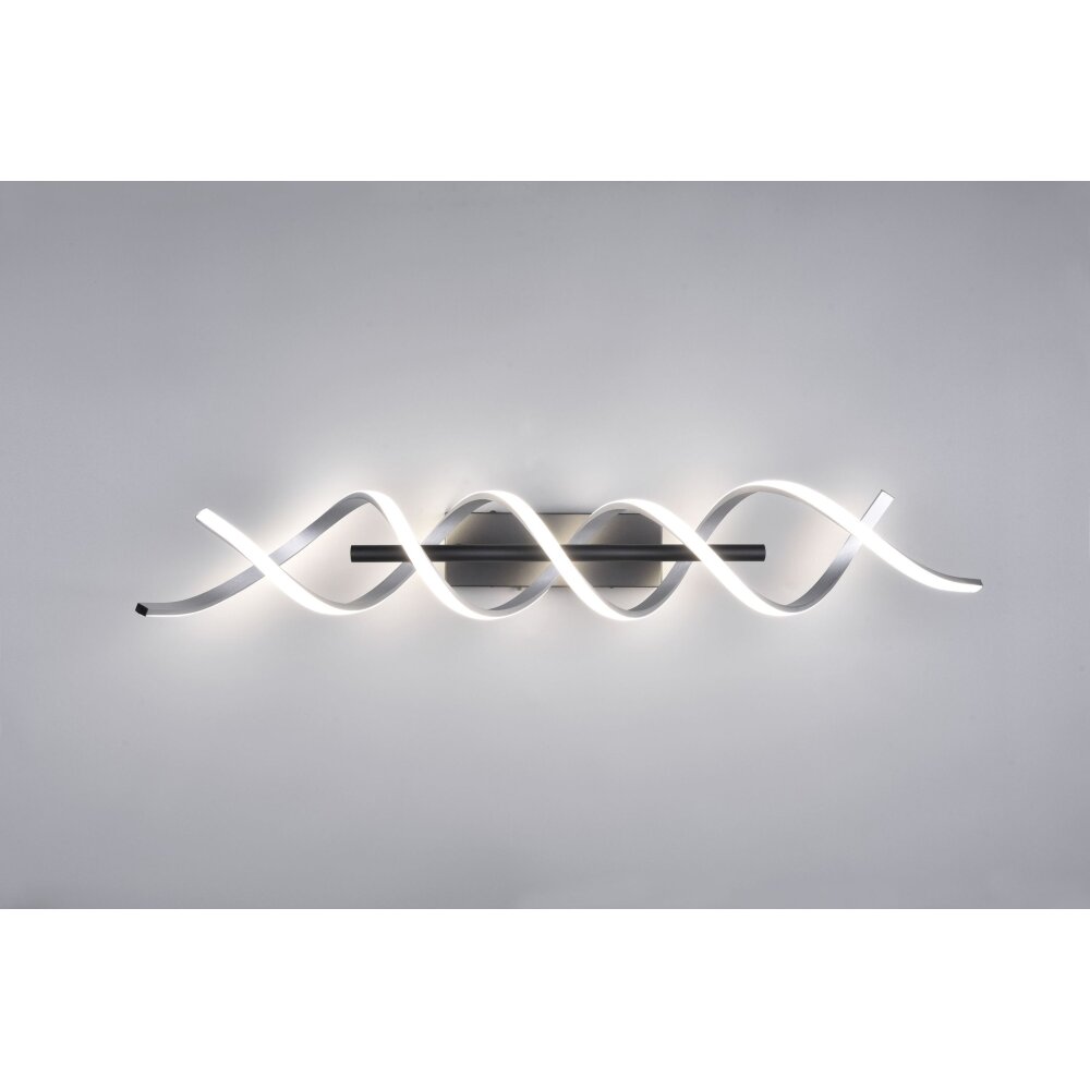 Trio Sequence Deckenleuchte LED Aluminium, Schwarz, 1-flammig