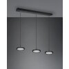 Trio Tray Pendelleuchte LED Schwarz, 3-flammig