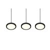 Trio Tray Pendelleuchte LED Schwarz, 3-flammig