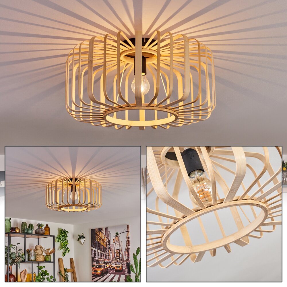 Oravi Deckenleuchte Holz hell, 1-flammig main product photo