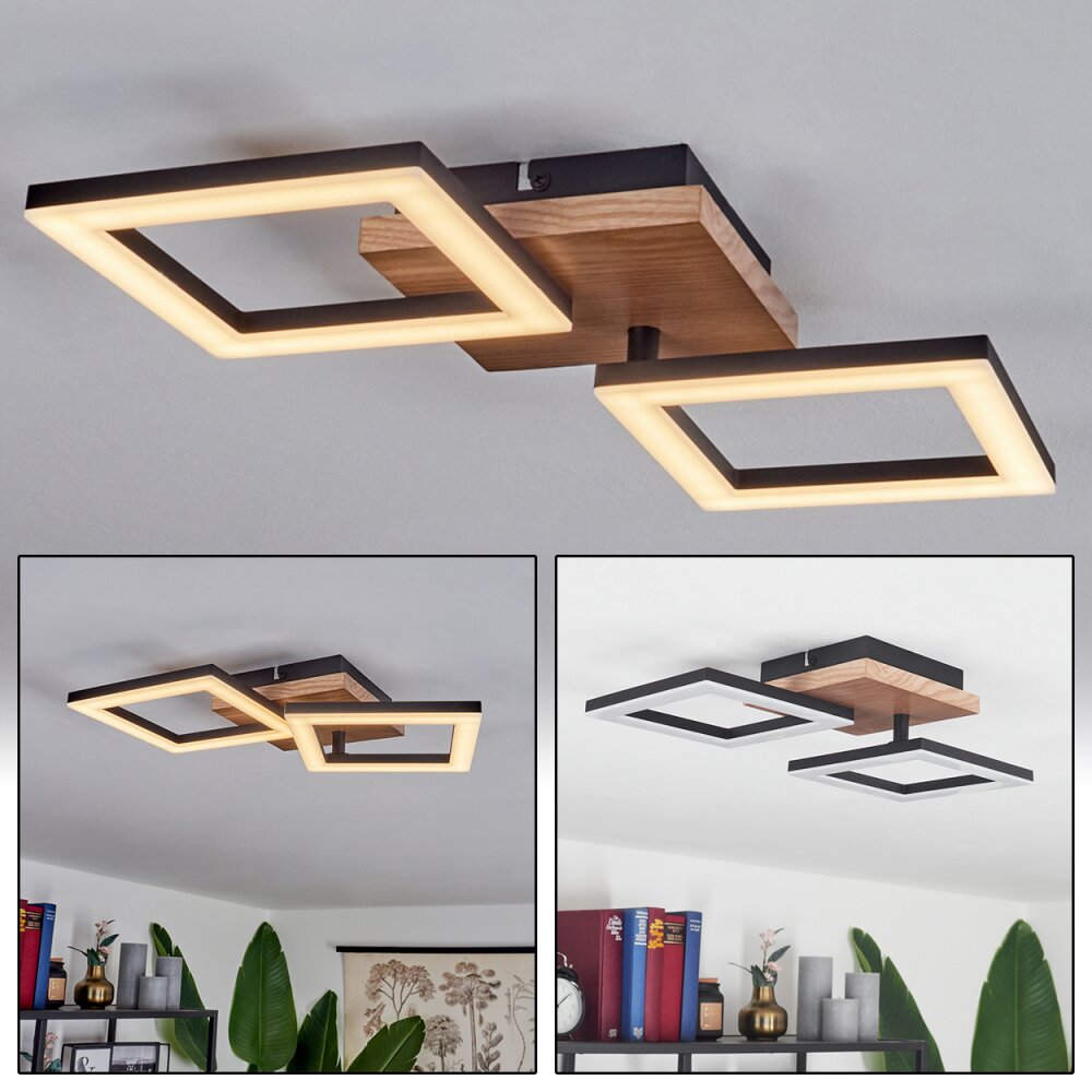 Walschbronn Deckenleuchte LED Naturfarben, Schwarz, 1-flammig main product photo