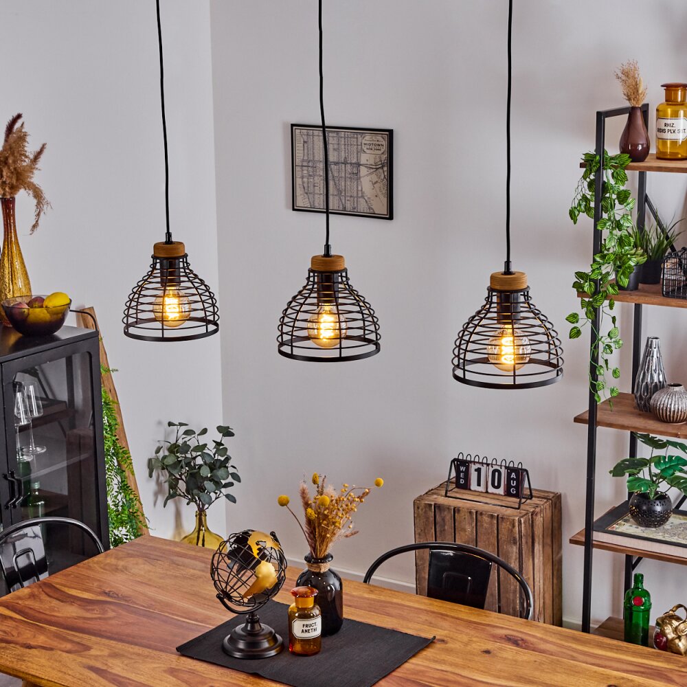 Omba Pendelleuchte Schwarz, 3-flammig main product photo