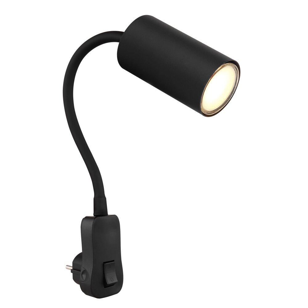 Globo ROBBY Wandleuchte Schwarz, 1-flammig main product photo