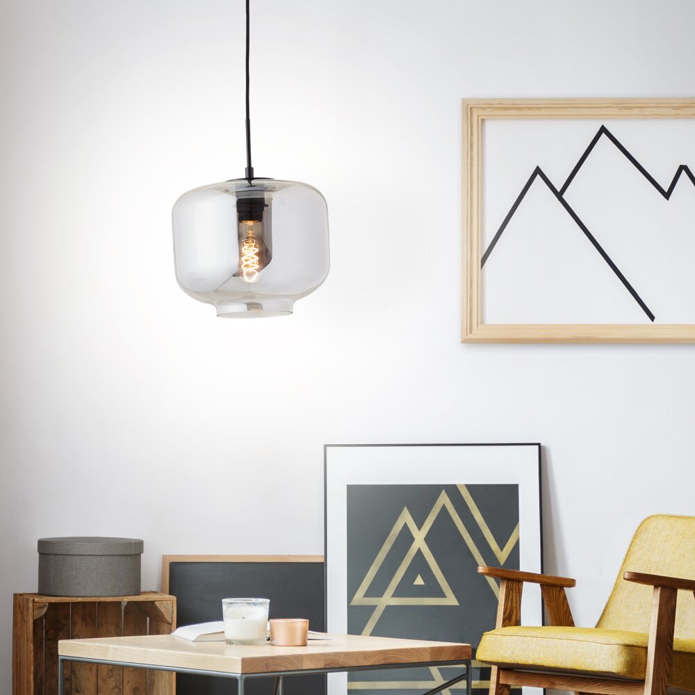 Brilliant Kleon Hängeleuchte Schwarz, 1-flammig main product photo