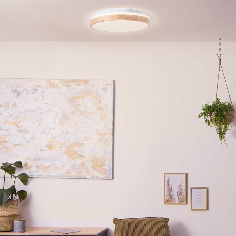 Brilliant Brodsky Deckenleuchte LED Braun, Weiß, 1-flammig main product photo