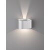 Fischer & Honsel Wall Wandleuchte LED Silber, 2-flammig