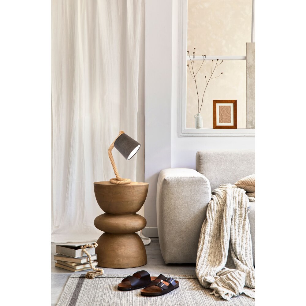 Fischer & Honsel Yara Tischleuchte Naturfarben, 1-flammig main product photo