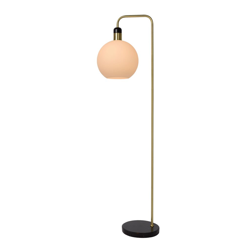 Lucide JULIUS Stehlampe Nickel-Matt, Schwarz, 1-flammig main product photo