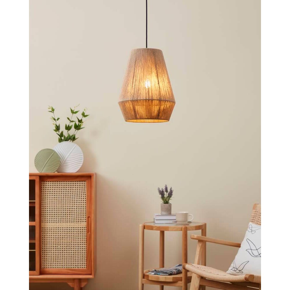 Eglo ALDERNEY Hängeleuchte Schwarz, 1-flammig main product photo