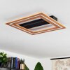 Charentay Deckenleuchte LED Schwarz, 1-flammig