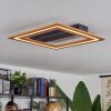 Charentay Deckenleuchte LED Schwarz, 1-flammig