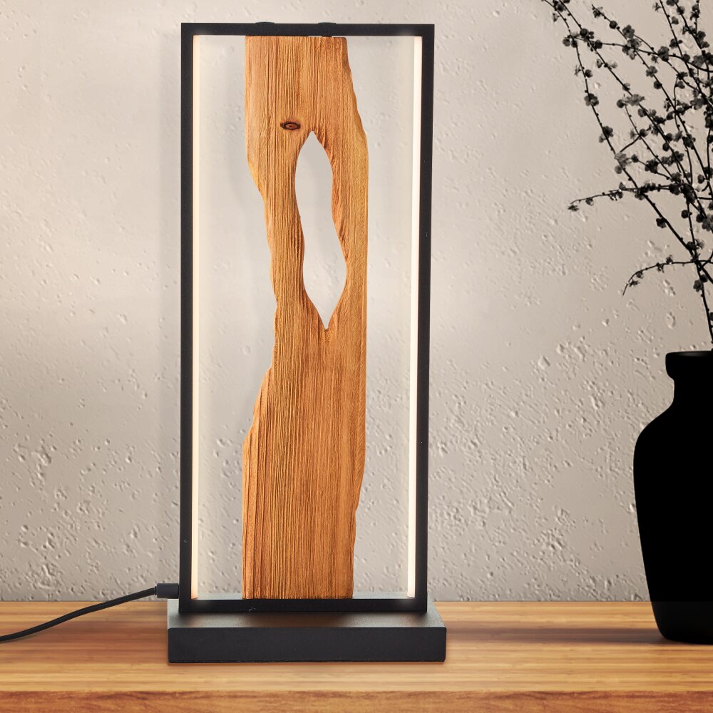 Brilliant Chaumont Tischleuchte LED Naturfarben, Schwarz, 1-flammig main product photo