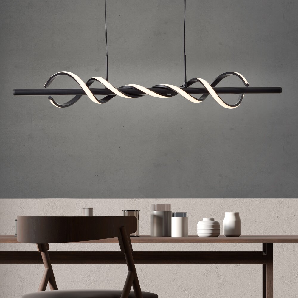 Brilliant Amalie Pendelleuchte LED Schwarz, 1-flammig main product photo