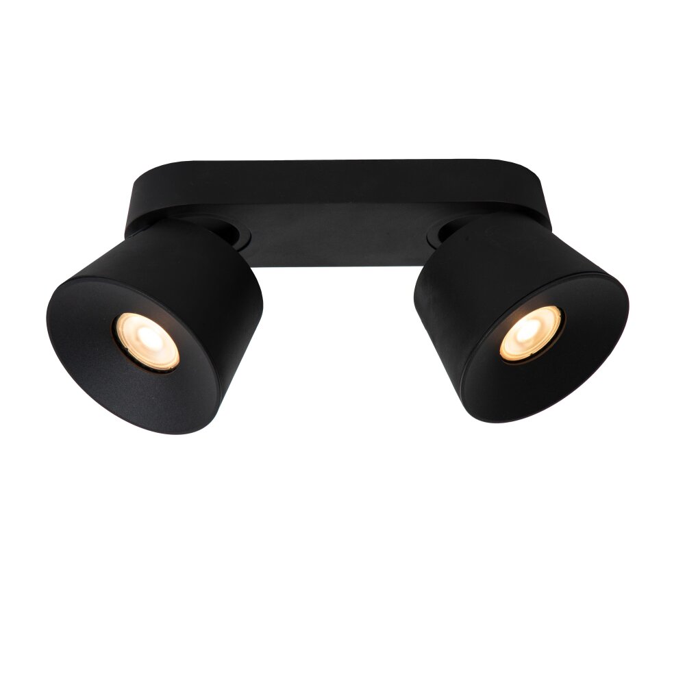 Lucide TRIGONO Deckenleuchte Schwarz, 2-flammig main product photo