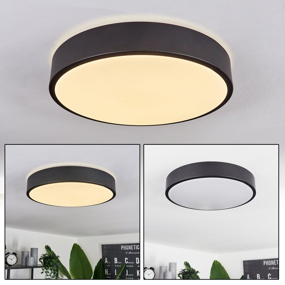 Samaira Deckenleuchte LED Schwarz, 1-flammig main product photo