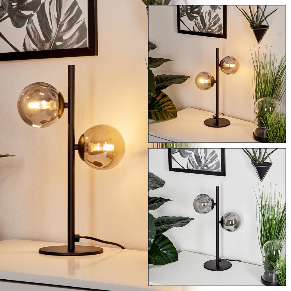 Remaisnil Tischleuchte Schwarz, 2-flammig main product photo
