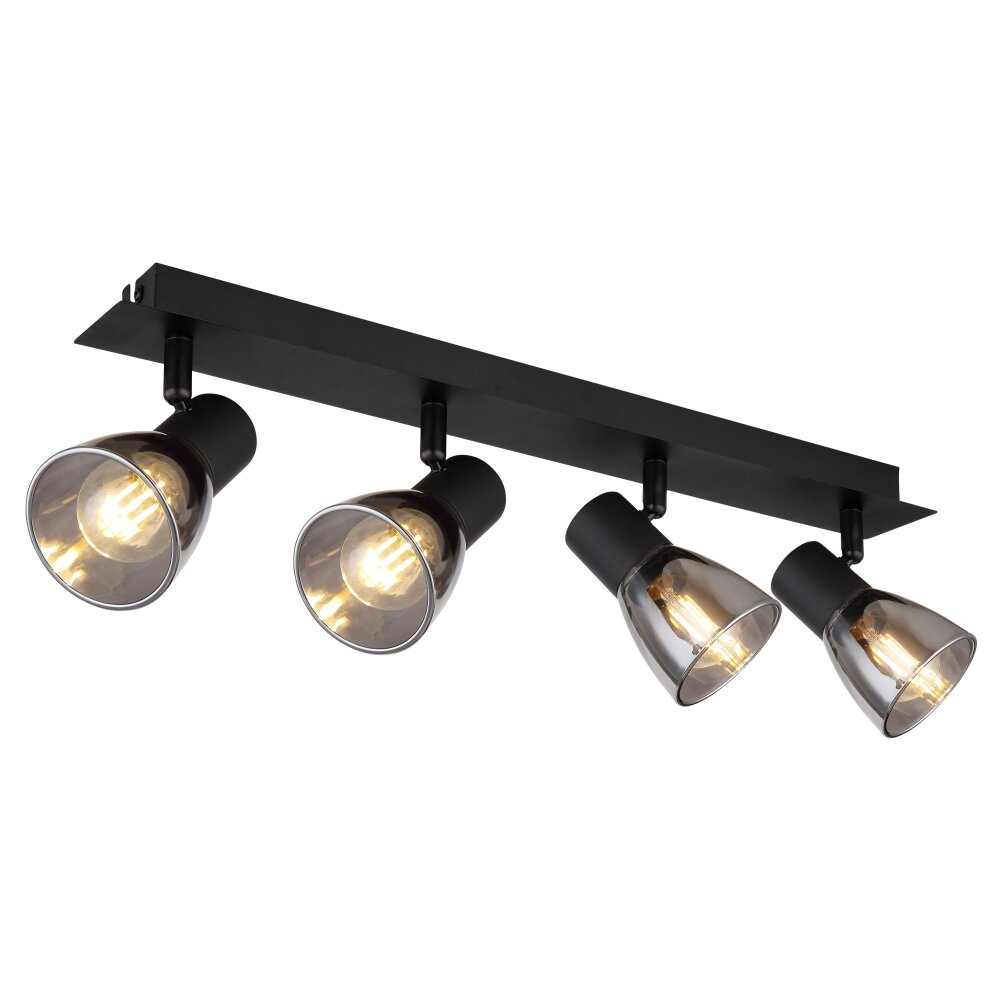 Globo CLAUDE Deckenleuchte Schwarz, 4-flammig main product photo