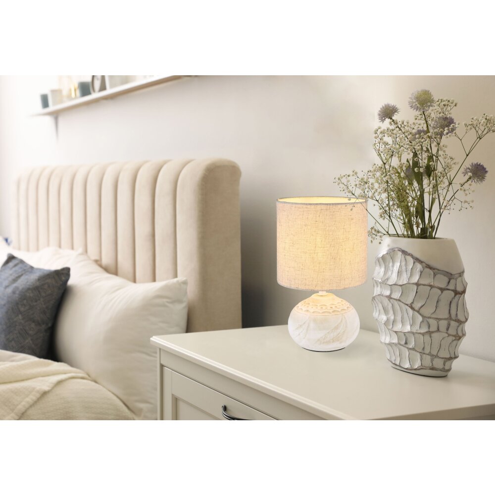 Globo IGA Tischleuchte Weiß, 1-flammig main product photo