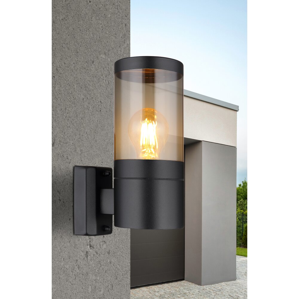 Globo XELOO Außenwandleuchte Schwarz, 1-flammig main product photo