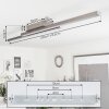 Tamizat Deckenleuchte LED Nickel-Matt, 2-flammig, Farbwechsler