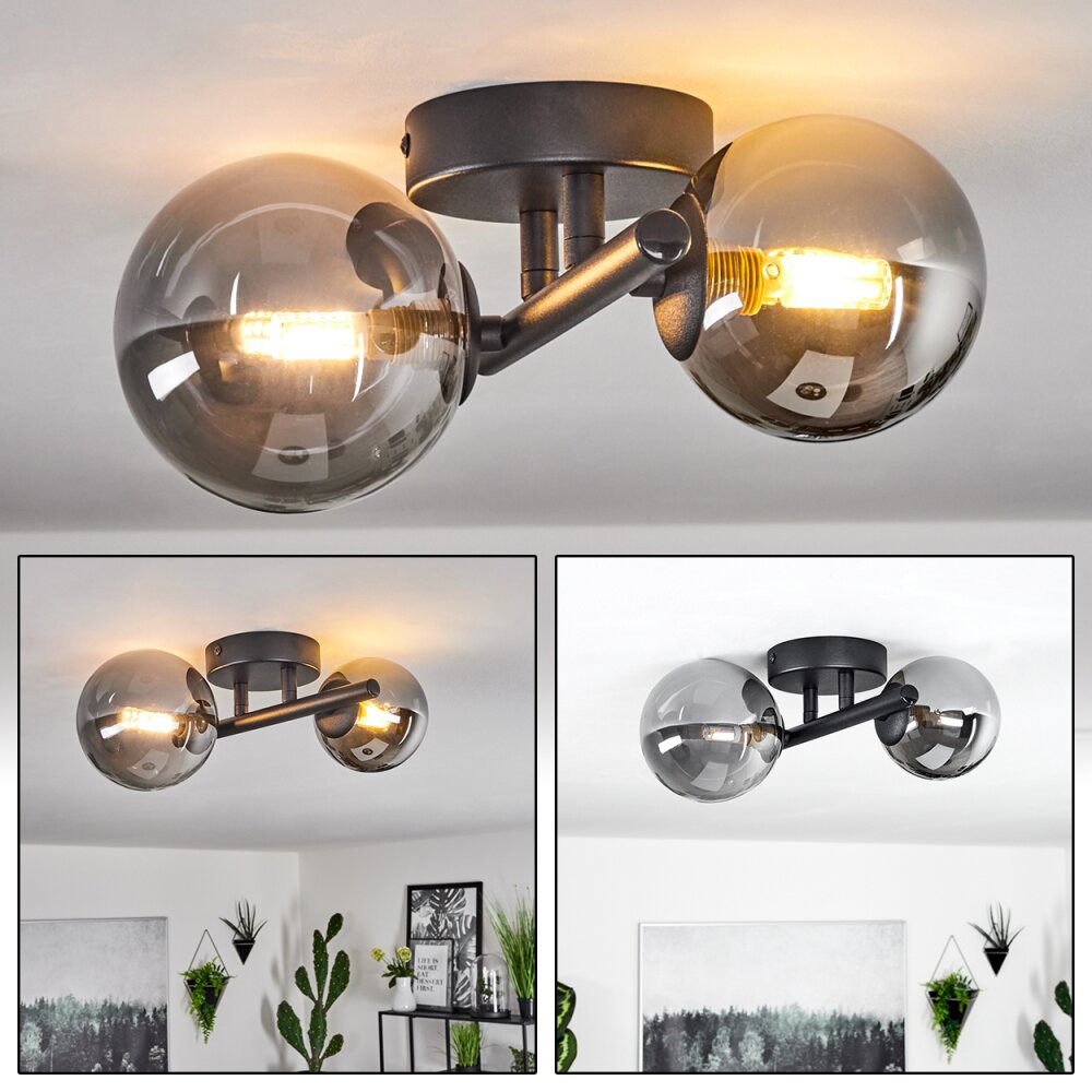 Chehalis Deckenleuchte LED Schwarz, 2-flammig main product photo